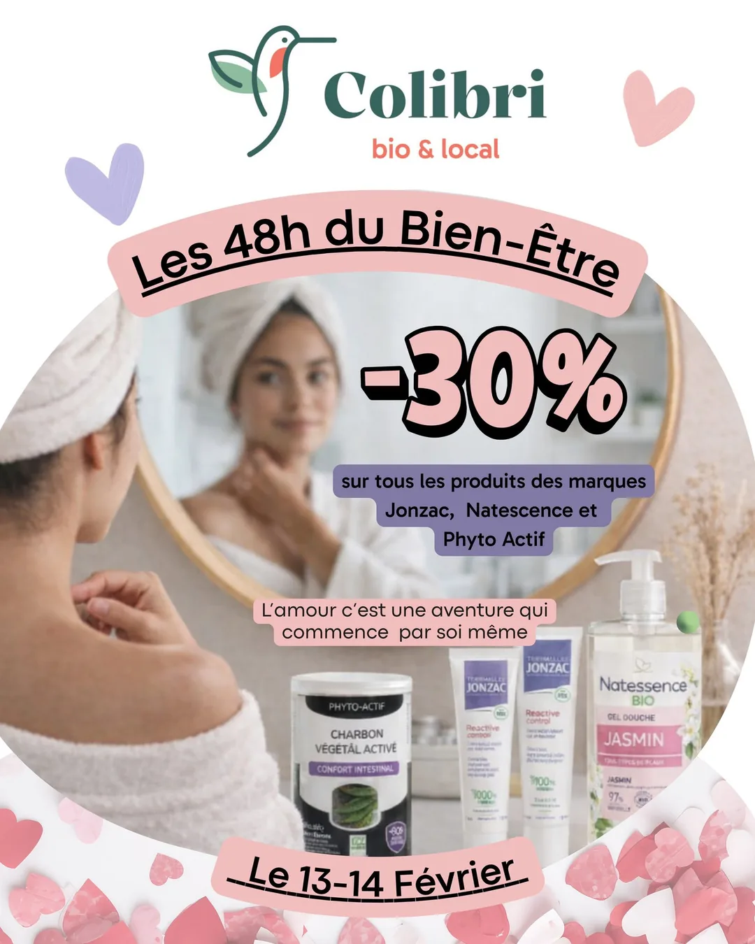 Les 48 h du bien-être : -30 % pour la Saint-Valentin