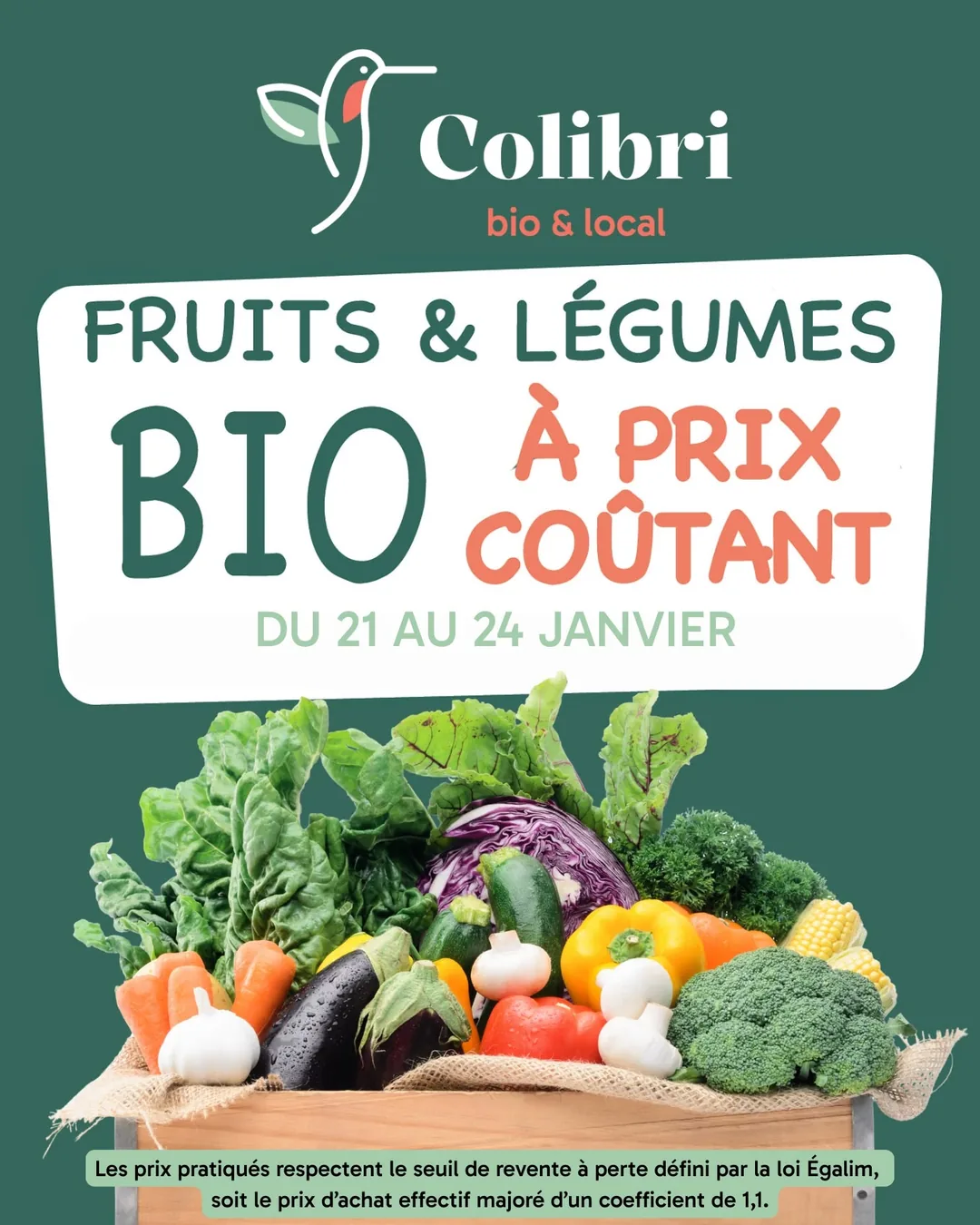 Bonnes résolutions : fruits et légumes bio à prix coûtant