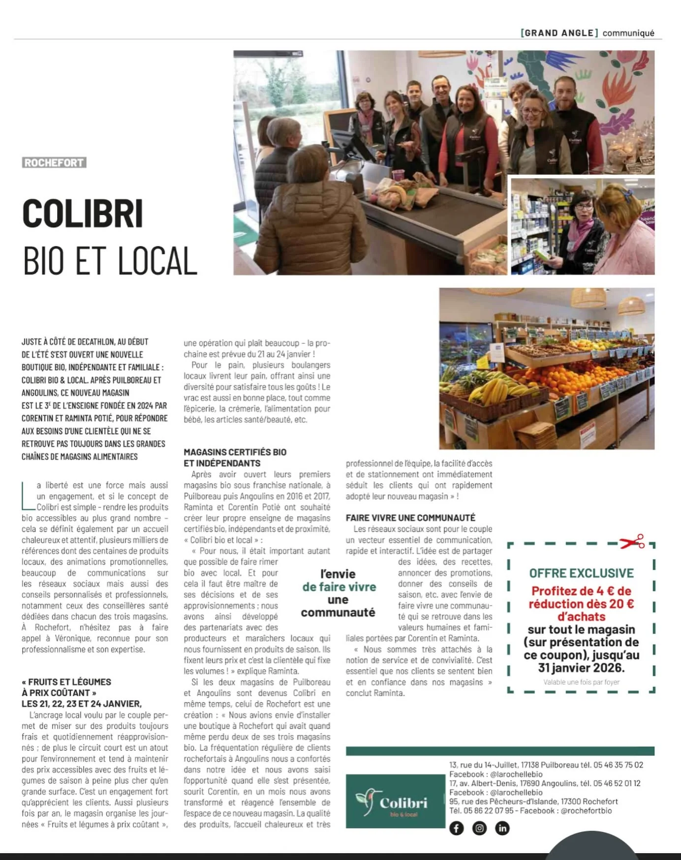 Sud Ouest parle de Colibri