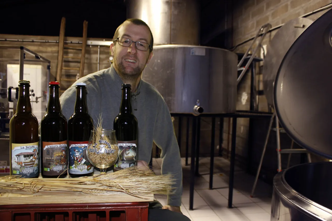 David Ollivier, de la Brasserie du Val de Sèvre, avec ses bières bio La Belette