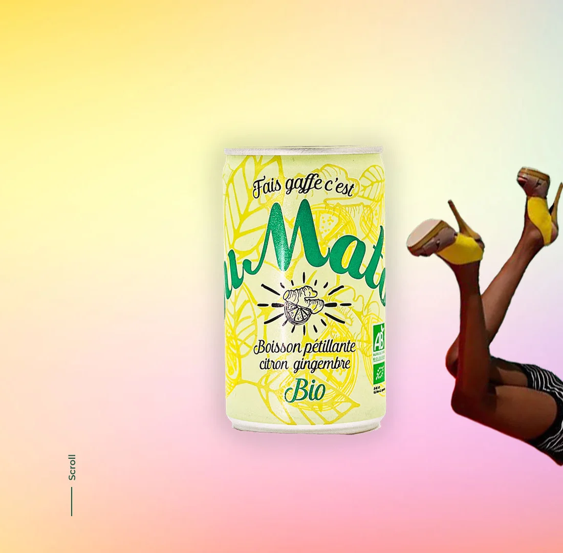 La canette DuMatos citron gingembre bio