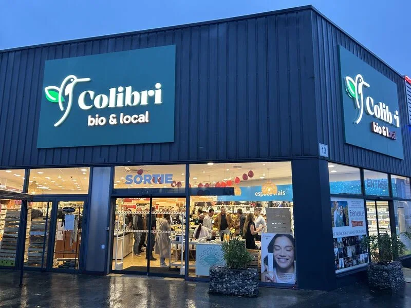 Façade du magasin bio Colibri à Puilboreau